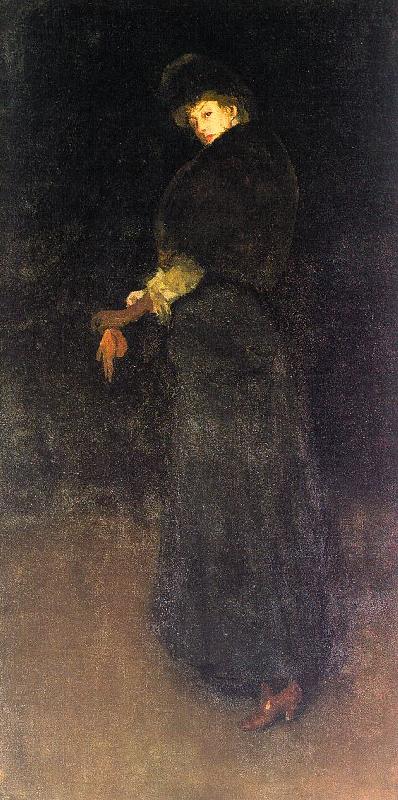 James Abbott McNeil Whistler Arrangement in Black oil painting image